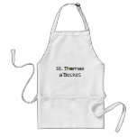 apron: text name with rose window aprons