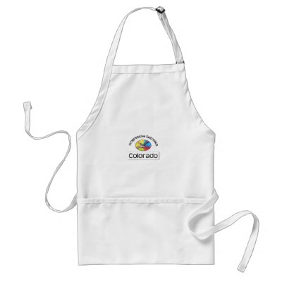 Apron - white logo by ProgressiveOutreach