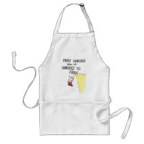 Apron with animated funny church sayings by psnyder62546 Apron with animated funny church sayings