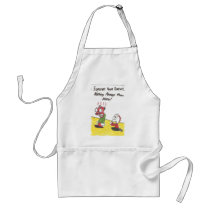 Apron with animated pictures of funny church signs by psnyder62546 Apron with animated pictures of funny church signs