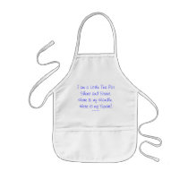 Apron with Border, Tea Cup, Tea Pot Short, Stout