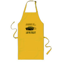 Apron with "DRIVE IT!..." design
