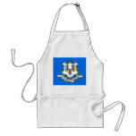 Apron with Flag of Connecticut, U.S.A.