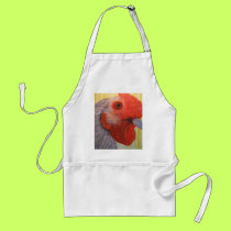 Apron with Rooster/Chicken Art by sunfluer Apron with Rooster/Chicken Art