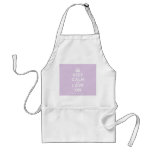 [Crown] keep calm and love on  Aprons