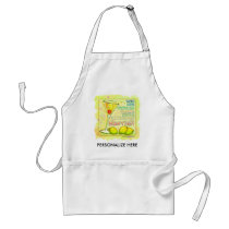 Aprons - Lemon Drop Martini by TheMartiniDiva Aprons - Lemon Drop Martini