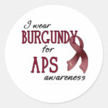 APS Awareness Items Round Sticker