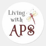 APS Awareness Items Round Stickers