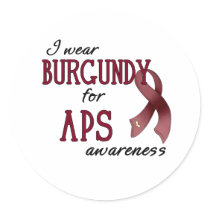 APS Awareness Items Round Sticker