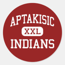 Aptakisic - Indians - Junior - Buffalo Grove Round Stickers
