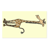 AQ- Whimsical Giraffe Stickers sticker