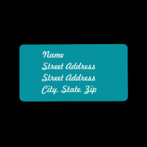 Aqua   Address Sticker labels