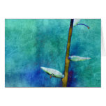 Aqua and indigo - art Card