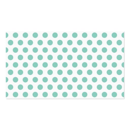 Aqua and Linen Modern Stripes and Dots Business Card Template (back side)