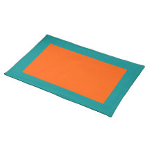 Aqua and Orange Placemat