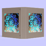 Aqua and Taupe Turkish tile binder binders