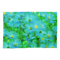 Aqua Asters Kitchen Towel kitchen towels