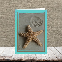 Aqua Beach Note Card
