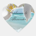 Aqua Beach Orchid Stickers