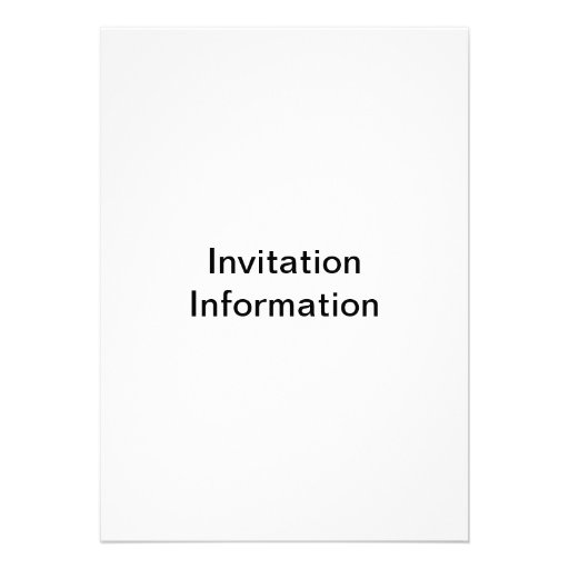 Aqua Beach Scene Invitation