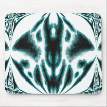 Aqua-Black Skull Mousepad