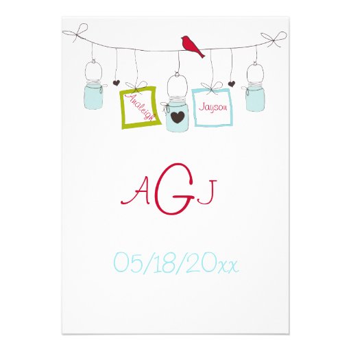 Aqua Bliss Wedding Invitations