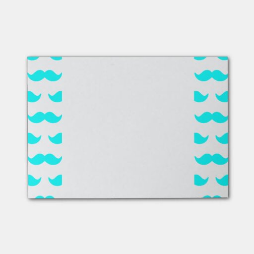 aqua blue and white mustache pattern 1 post it 174 notes zazzle aqua blue and white mustache pattern 1 post it 174 notes zazzle