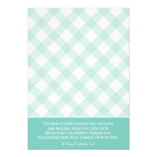 Aqua Blue BBQ Couples Wedding Shower Invitations