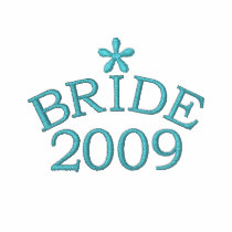 Aqua Blue Bride 20XX Customizable embroidered shirts