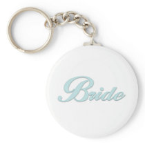 Aqua Blue Bride Keychains