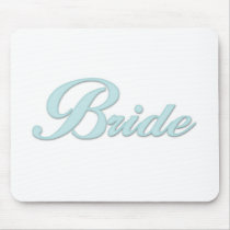 Aqua Blue Bride Mouse Mats