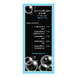 Aqua Blue Bubbles Cleaning Service Rack Cards