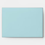 Aqua Blue Diamond Scallop Wedding Envelope