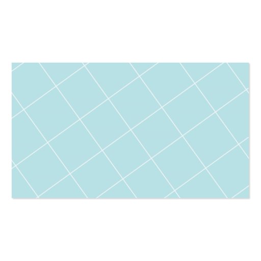 Aqua Blue Diamond Scallop Wedding Place Cards Business Card (back side)