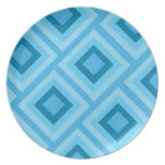 Aqua Blue Diamonds Plate plates