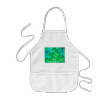 Aqua Blue & Green Abstract Aprons