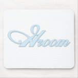 Aqua Blue Groom  Mouse Pads