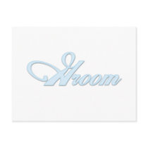 Aqua Blue Groom  postcards