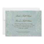 Aqua Blue Hydrangea Swirl Floral Flower Wedding Custom Invites