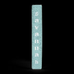 Aqua Blue Paisley Class of 2010 Binder
