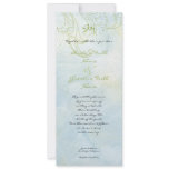 Aqua Blue Sunflower Floral Swirl Modern Wedding Custom Invites
