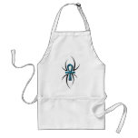 Aqua Blue Tattoo Symbol Cooking Apron