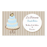 aqua blue  Wedding Cakemakers business Cards business cards