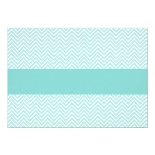 Aqua Blue Wedding Shower Invitations