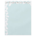 Aqua Blue White Gingko Leaves Flyer by samack Aqua Blue White Gingko Leaves Flyer