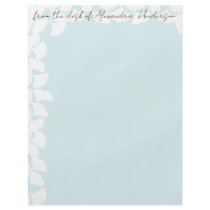 Aqua Blue White Gingko Leaves Flyer by samack Aqua Blue White Gingko Leaves Flyer