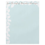 Aqua Blue White Gingko Leaves Flyer