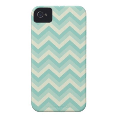 Aqua Blue Zigzag Pattern iPhone Case casemate cases