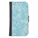 Aqua Bokeh Galaxy S4 Wallet Case