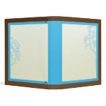 Aqua Brown Binder